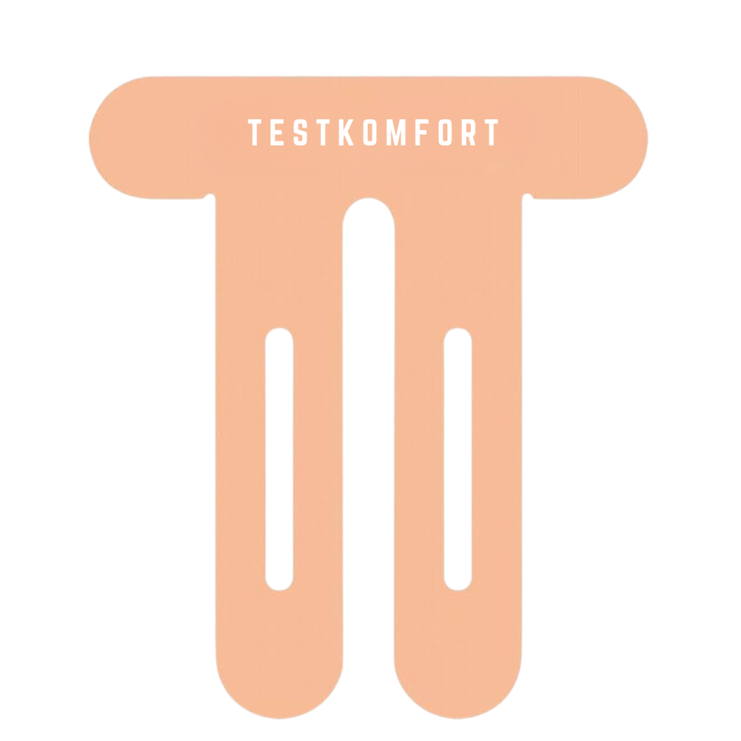 TestKomfort™ – Előre vágott, rugalmas, vízálló, bőrbarát kineziológiai térdszalag
